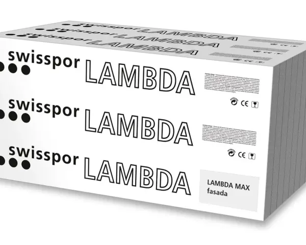 Opakowanie styropianu Swisspor Lambda. Dobra cena styropianu na fasadę.
