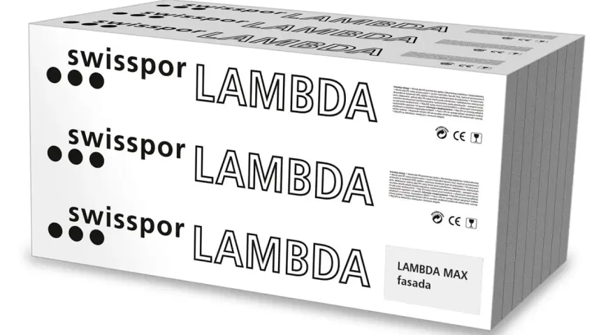 Opakowanie styropianu Swisspor Lambda. Dobra cena styropianu na fasadę.