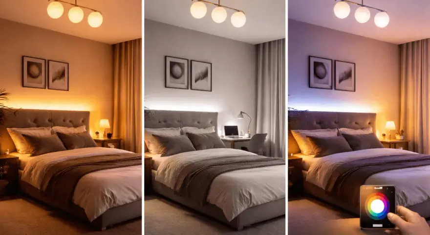 Barwa światła w sypialni: Sekret zdrowego snu i relaksu