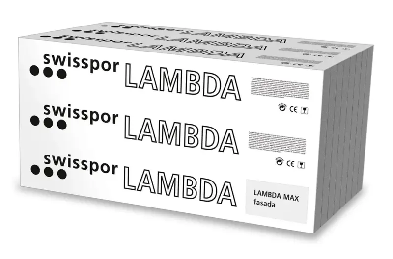 Opakowanie styropianu Swisspor Lambda. Dobra cena styropianu na fasadę.